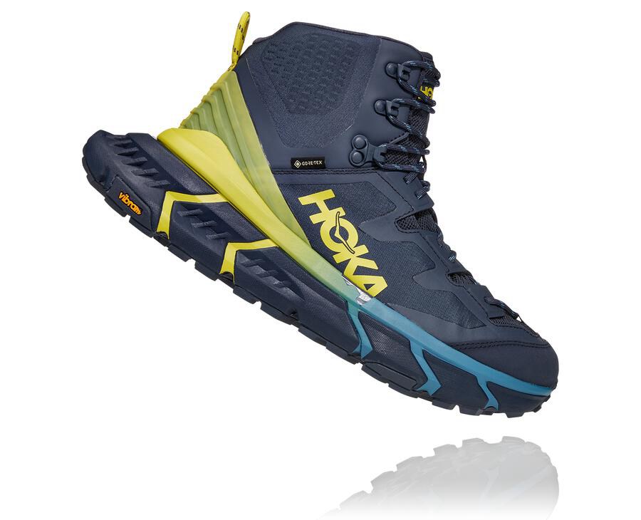 Hoka One One Tennine Hike Gore-Tex Vandringsskor Herr - Blå - YCHUB-0265